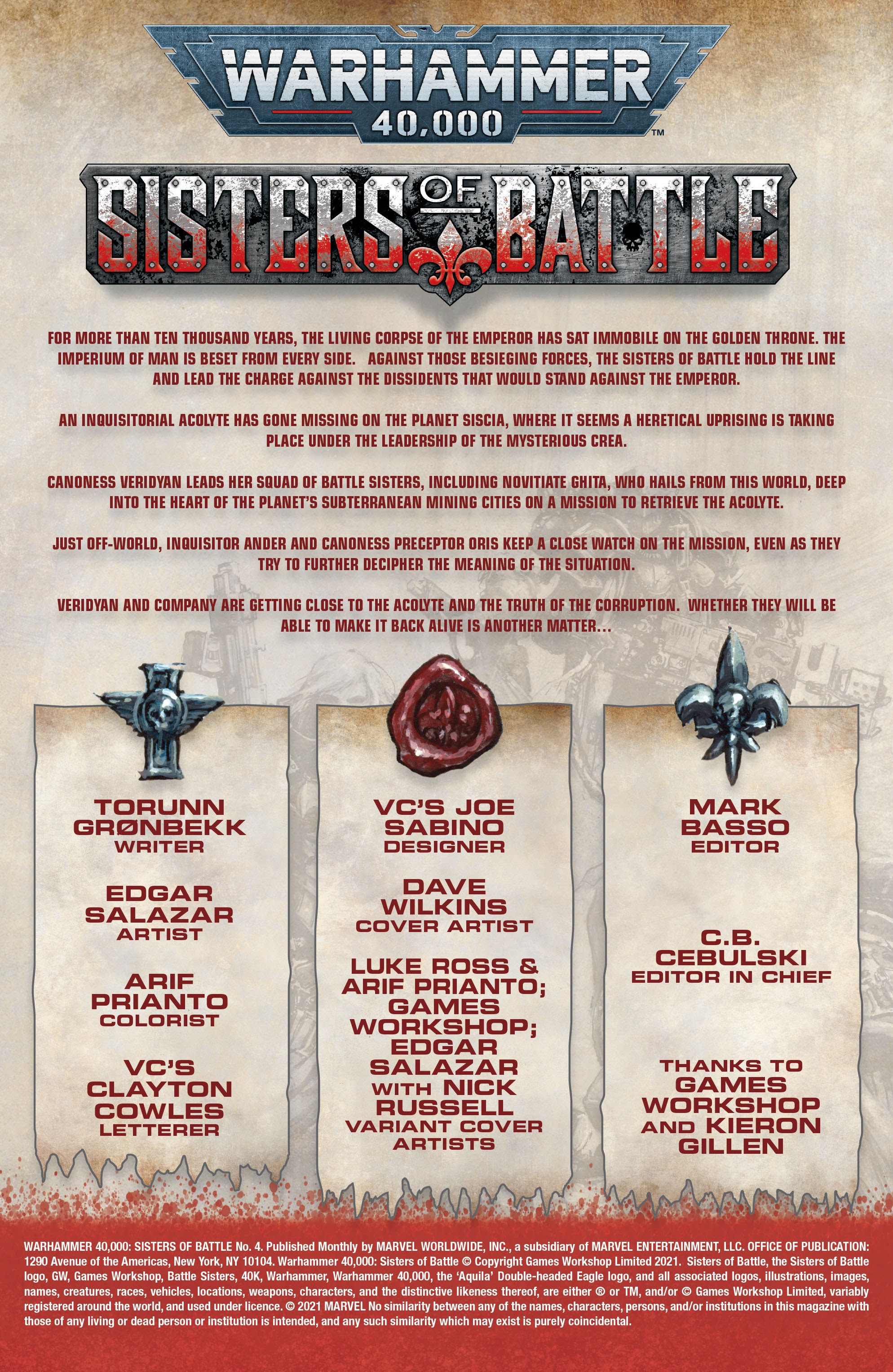 Read online Warhammer 40,000: Sisters Of Battle comic -  Issue #4 - 2