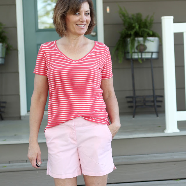 McCall's 6964 stripe knit from Sewing Studio