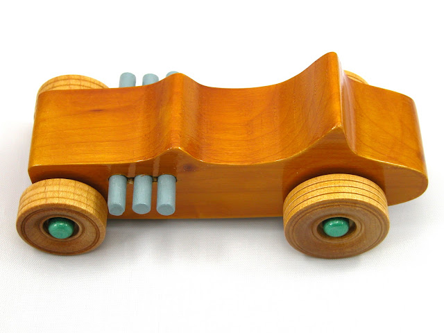 Wooden Toy Car - Hot Rod Freaky Ford - 1927 Ford - Bucket-T - T-Bucket