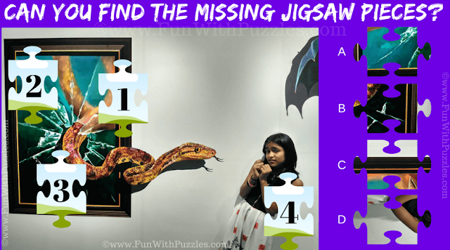 3D Wall Painting Puzzle: Match the Missing Jigsaw Pieces