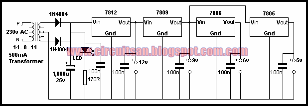 Simple Bench Power Supply Circuit Diagram | Electronic Circuits Diagram