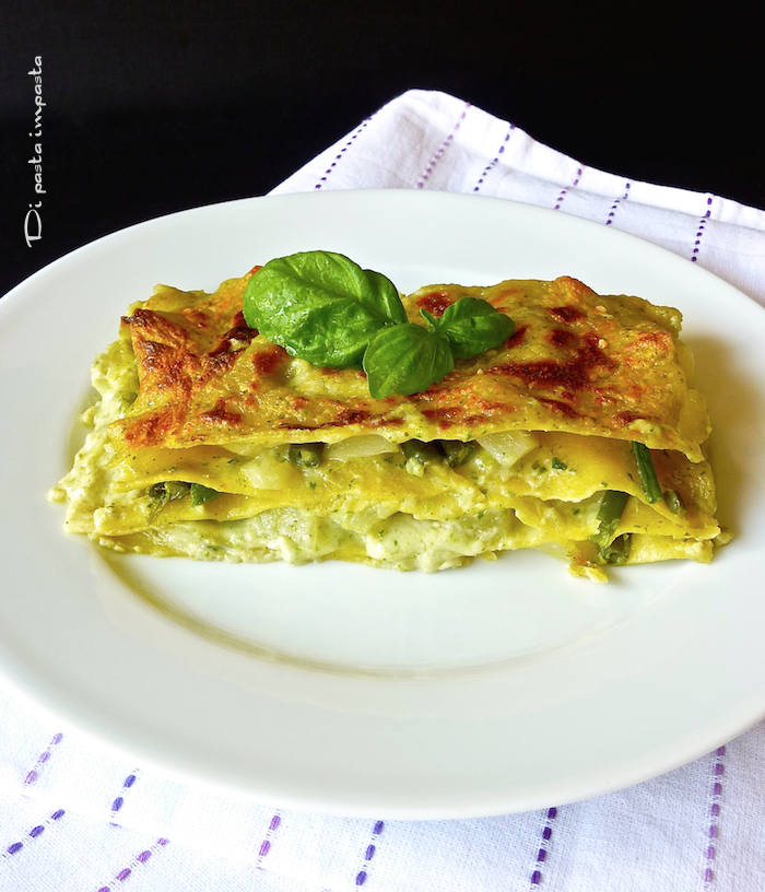 Di Pasta Impasta Lasagne al pesto con fagiolini e patate