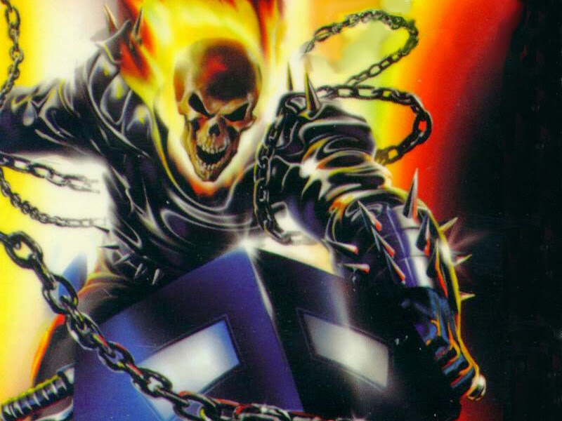 comic cartoons: Ghost Rider(Johnny Blaze)