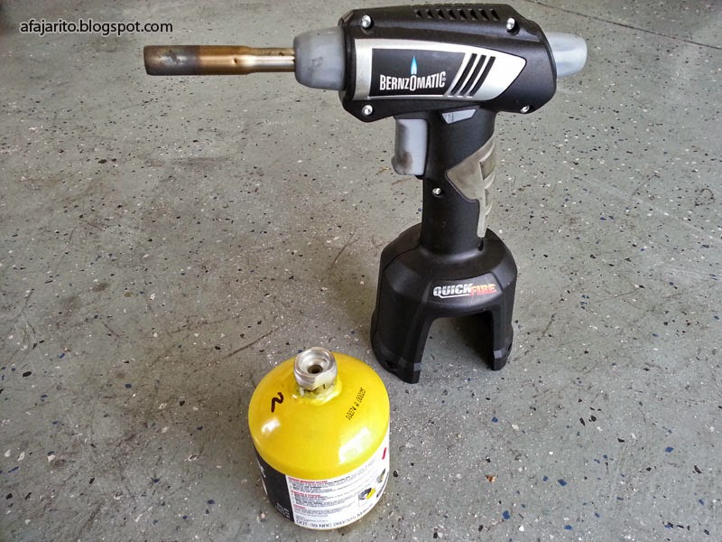 DIY BLOG Converting Bernzomatic Quickfire Torch to Accept MAPPro Threaded Fuel Cylinder