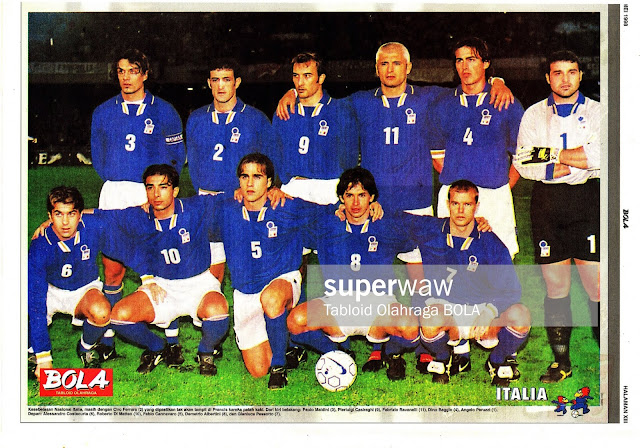 ITALY TEAM SQUAD 1997