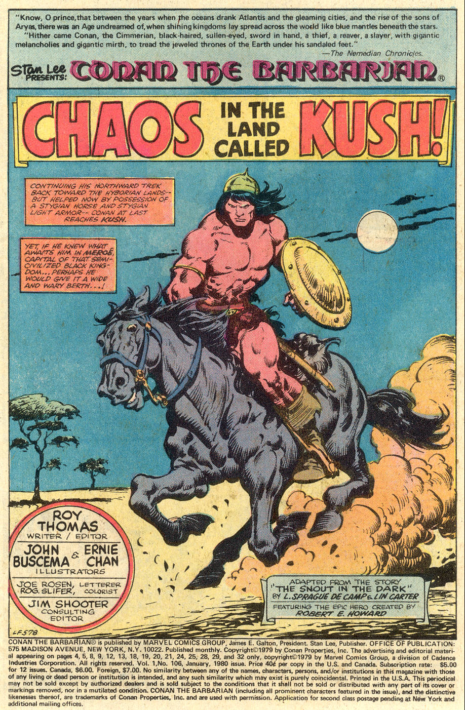 Read online Conan the Barbarian (1970) comic -  Issue #106 - 2