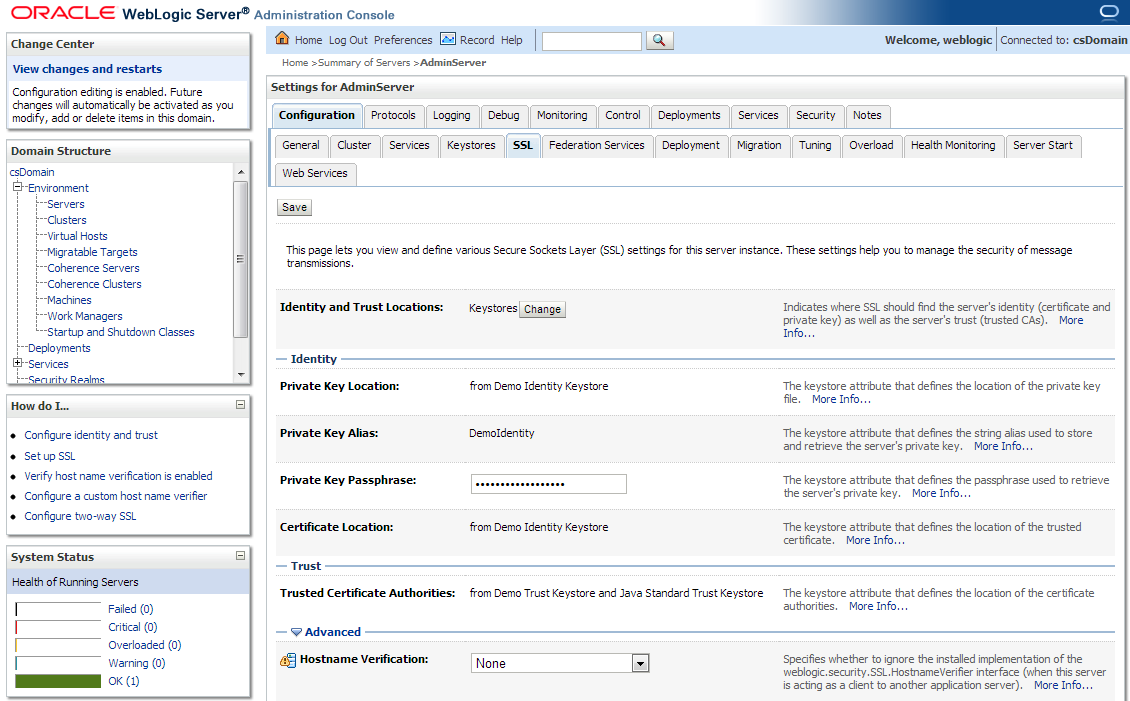 Configure Weblogic Domain for WebCenter Sites 11g