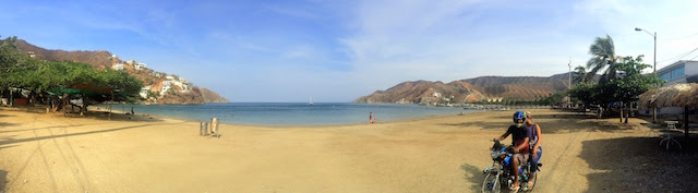 The bay in Taganga, Colombia