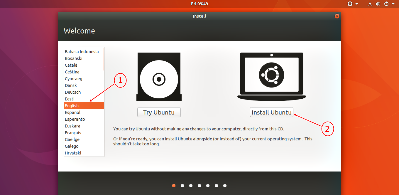 Instalasi Sistem Operasi Linux Ubuntu 17.10 Dengan Gambar