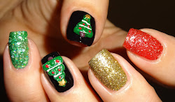 3d nail christmas trees delights wendy