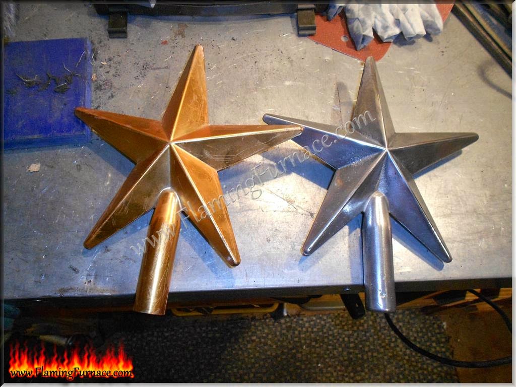 Aluminum star casting using homemade foundry