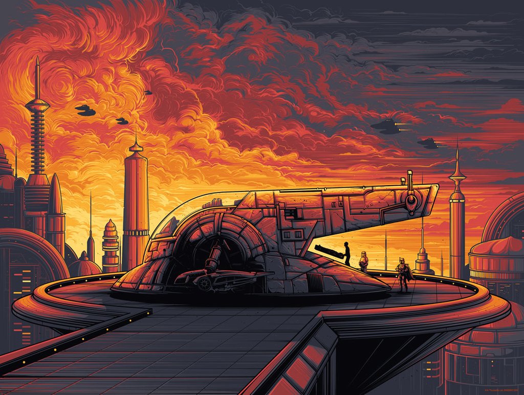 The Blot Says... Star Wars “Cloud City” US Variant Screen Print by Dan