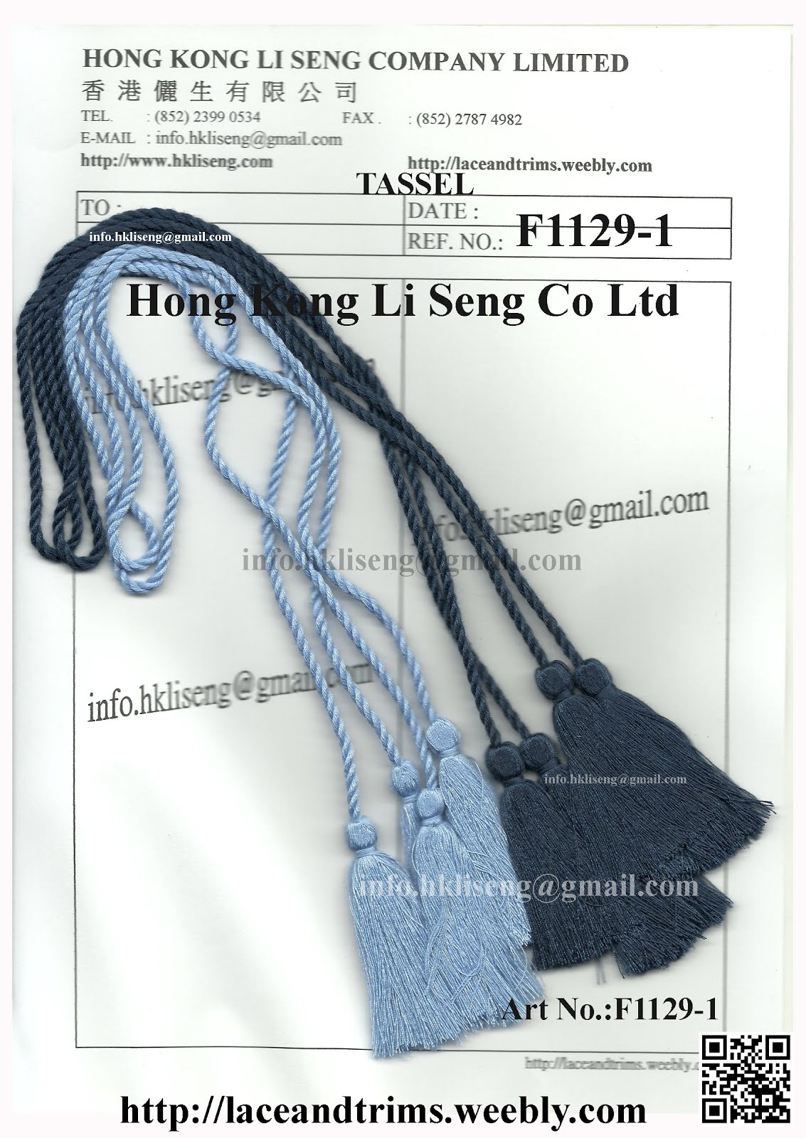 Major product Fringe and Tassel for all Kind Textile and Clothing Industry