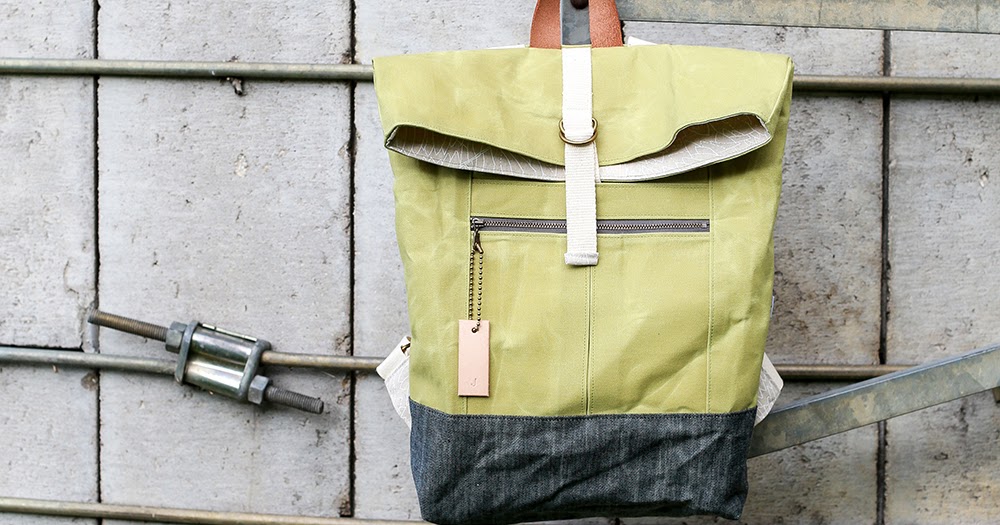 waxed canvas backpack pattern