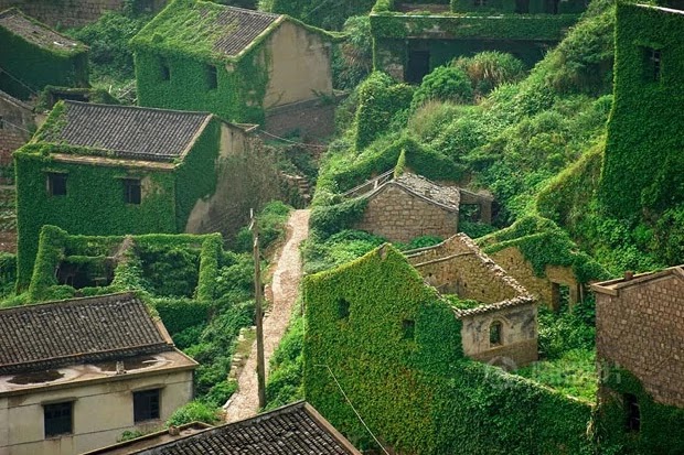 Nature 'Takes Back' Abandoned Village In China