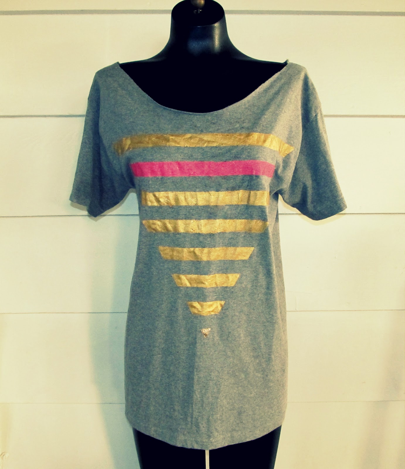 WobiSobi Triangle, Stripe Shirt. DIY