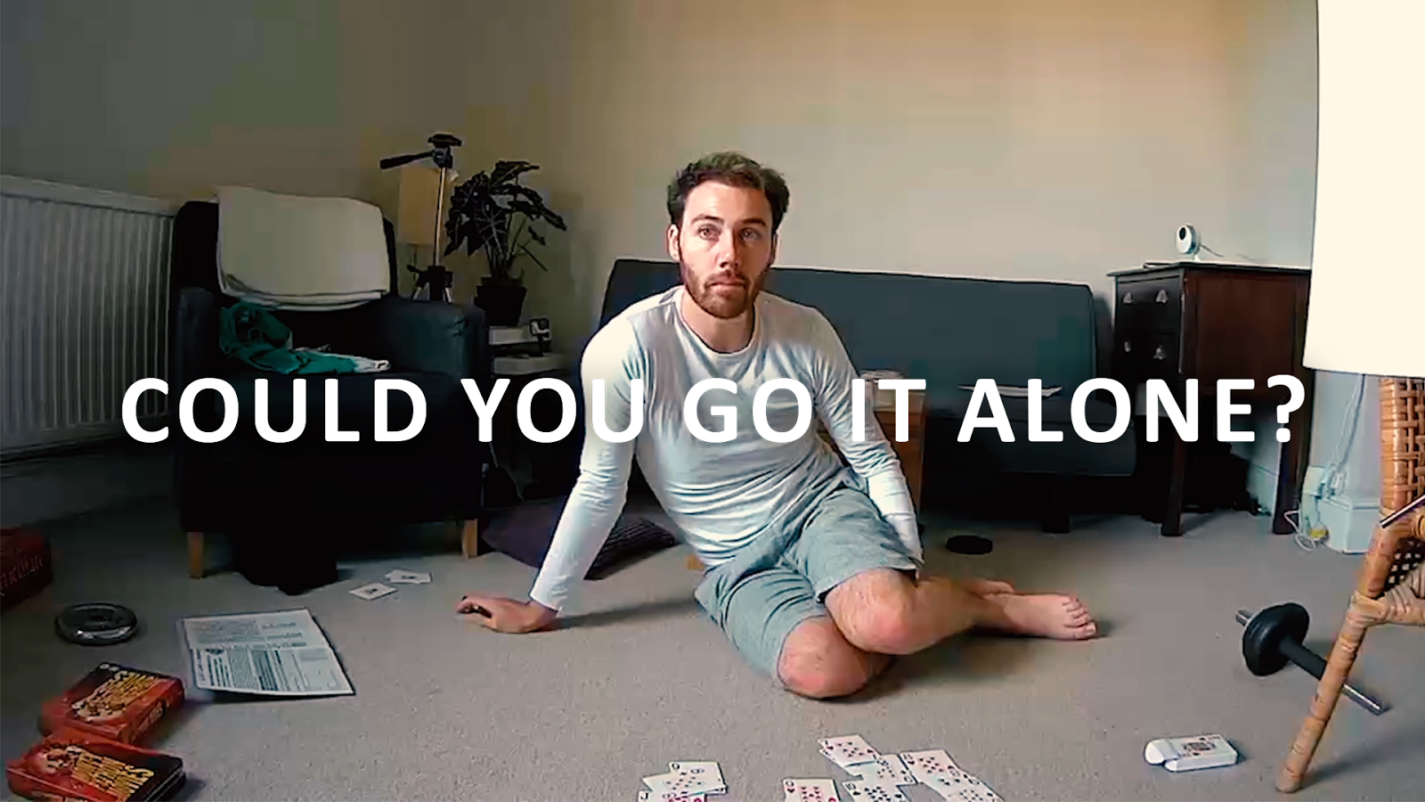 Could you go it alone? A young man is challenged to endure a week on his own with no social