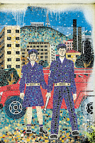 si soviet mosaic art, georgian mosaic panels soviet era, central asian art craft tours