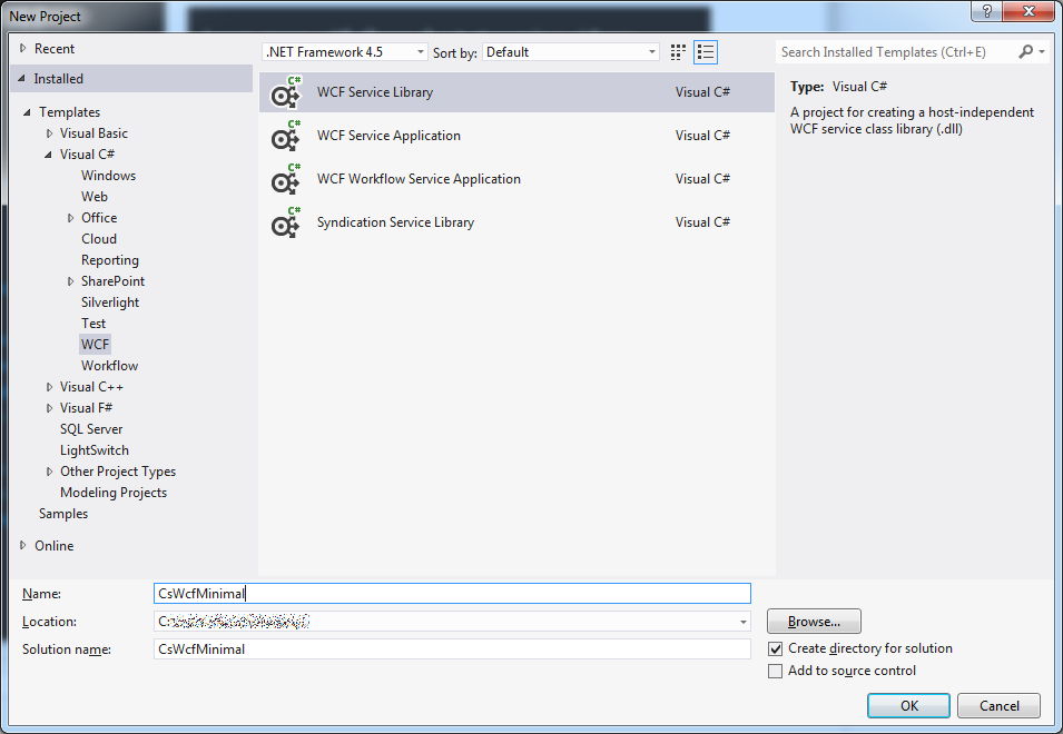 Programmer's Ranch C WCF A Minimal Client and Server Using Visual