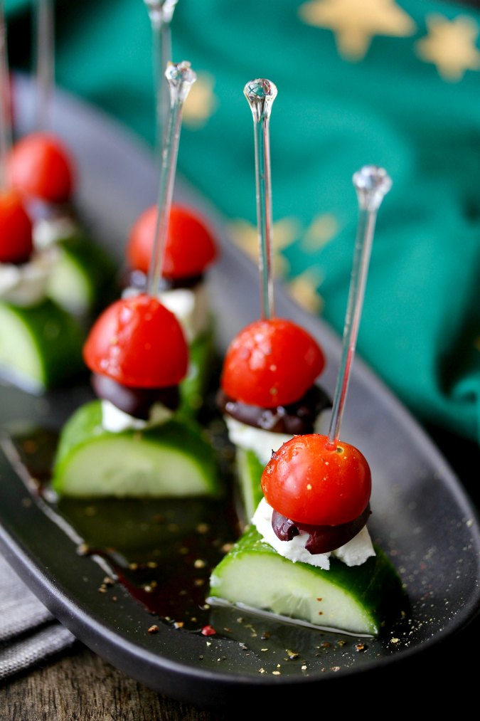 Greek Salad Skewer Appetizers