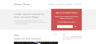 Balance Blogger Theme  is a 2 Column Blogger Template With 3 Column Footer