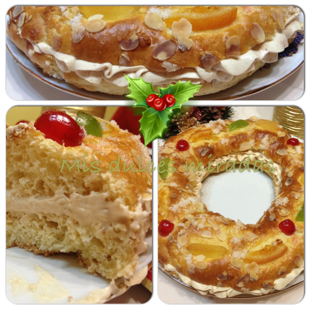 Mis Dulces Miradas: ROSCON DE REYES RELLENO DE TURRÓN