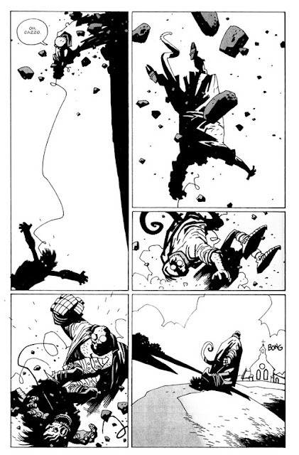 Mike Mignola fumetto - composizione visiva