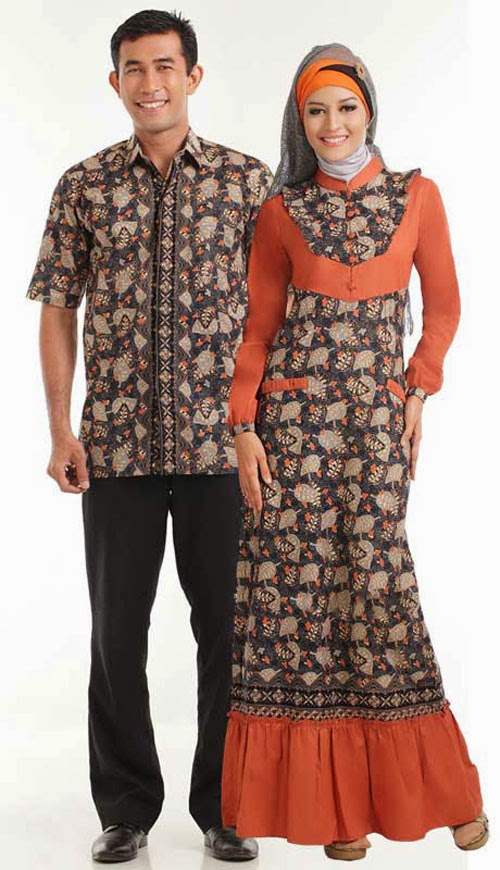 Model Baju  Gamis  Batik  Terbaru 2014 Tutorial Hijab