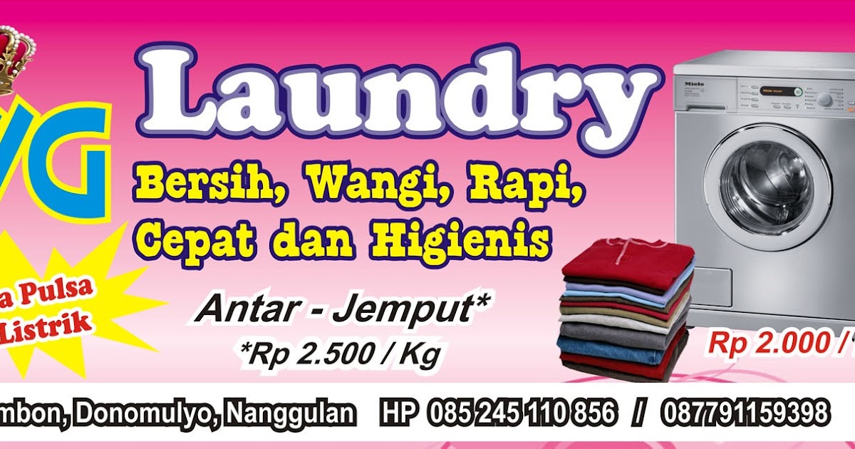 Terbaru 25 Contoh Banner Laundry