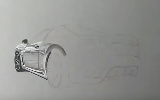 karakalem 3 boyutlu araba nasil cizilir