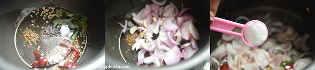 Step 2 - Arisi Parupu Sadham Recipe | Coimbatore Style Dal Rice | Kongunad Dal Rice