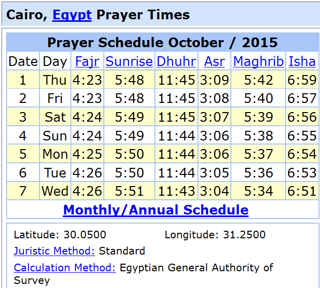 الشروق و الغروب و تصحيح المواقيت