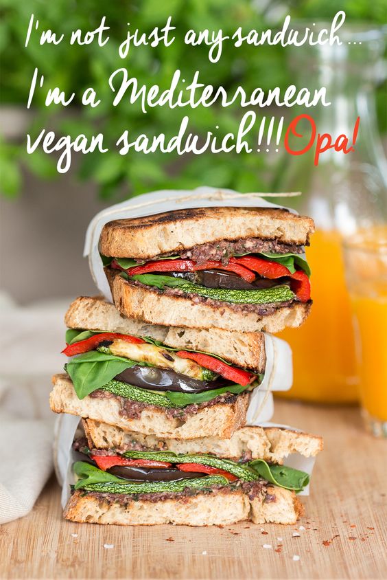 Mediterranean vegan sandwich - Quick and Easy Recipes