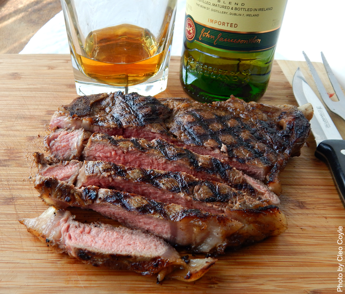 Cleo Coyle Irish Whiskey Steak Recipe for St. Patrick's