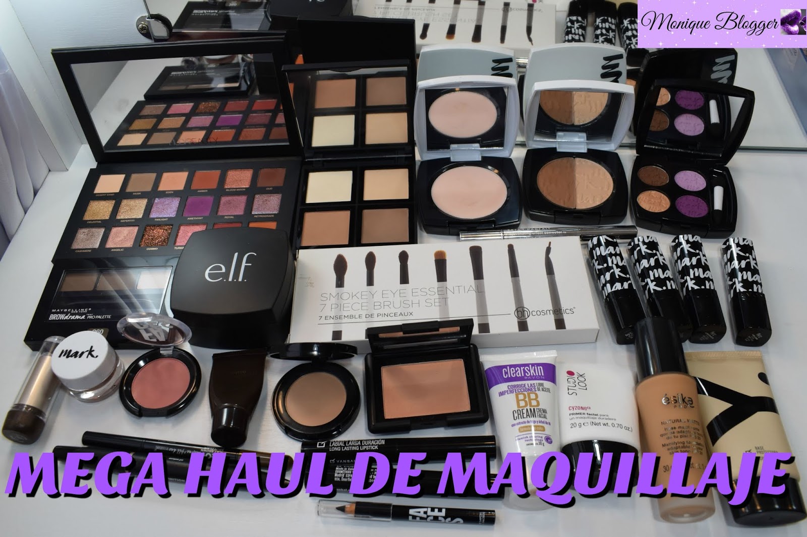 Monique Blogger: Mega Haul de maquillaje Mark de Avon, Natura, Unique, Huda  Beauty, Maybelline, Elf, BH Cosmetics