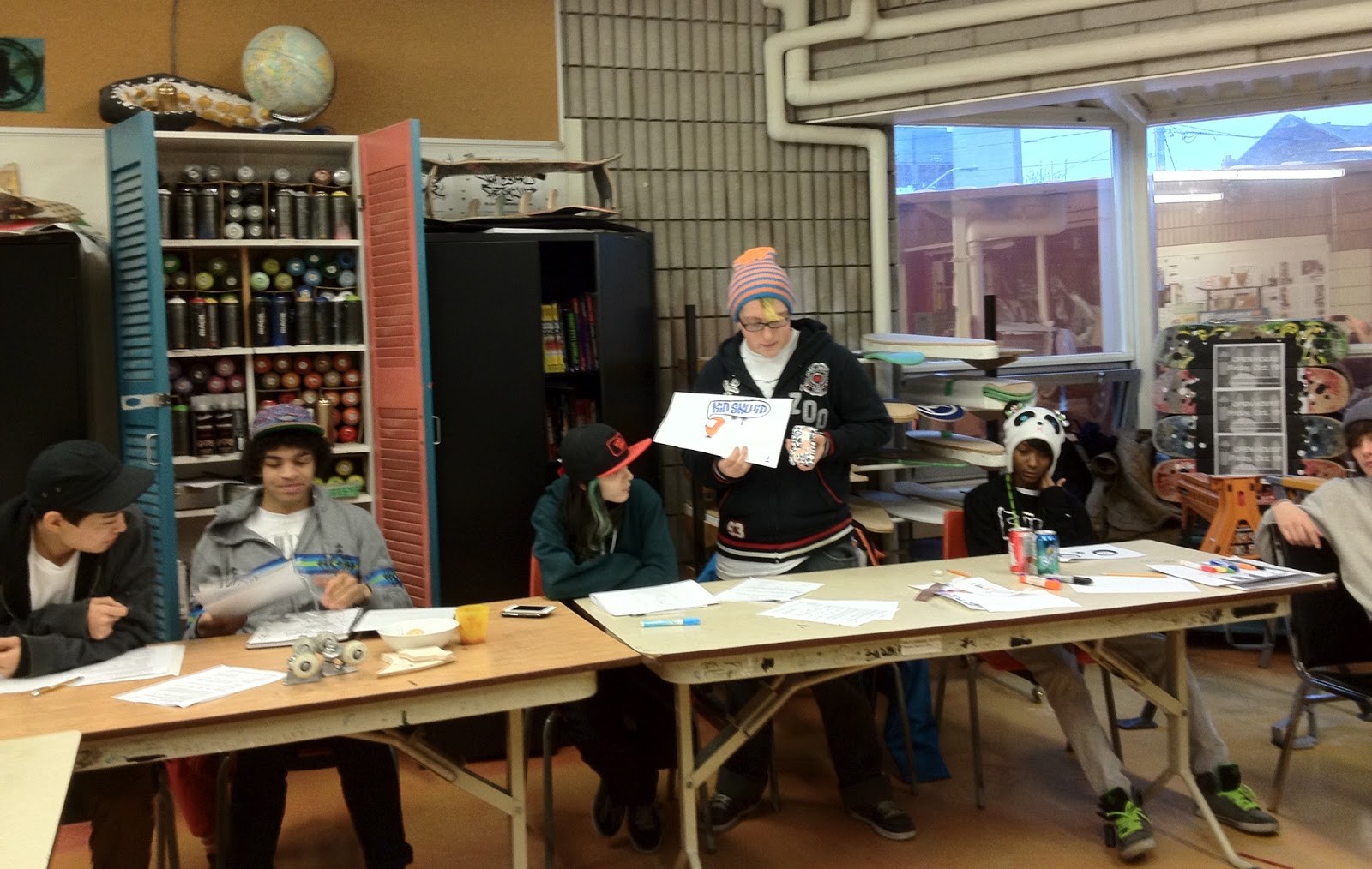 OASIS SKATEBOARD FACTORY Returning student and professional designer