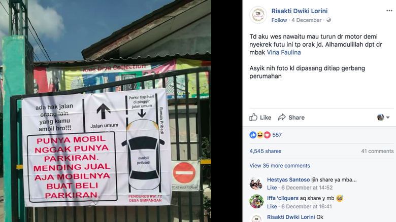 Waduh yang Punya Rumah Kesal: Nggak Punya Parkiran, Mending Jual Mobilnya Buat Beli Parkiran Waduh yang Punya Rumah Kesal: Nggak Punya Parkiran, Mending Jual Mobilnya Buat Beli Parkiran