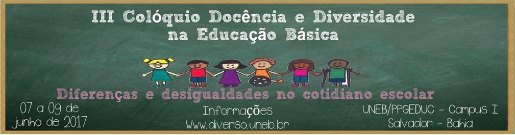 III COLÓQUIO DOCÊNCIA E DIVERSIDADE NA EDUCAÇÃO BÁSICA