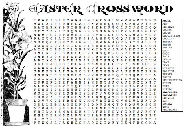 A Religious Easter Crossword | Easter Egg Crafts