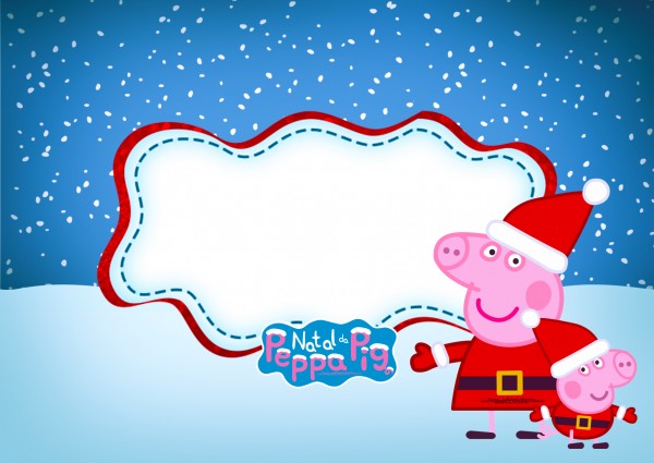 Download Peppa Pig In Christmas Free Printable Invitations Oh My Fiesta In English SVG Cut Files