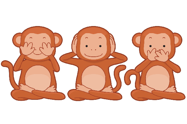 The 3 Monkeys Of Communication Download 56 three monkey free vectors. the 3 monkeys of communication