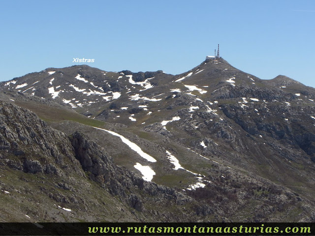 Xistras y Gamoniteiru desde el Pelitrón