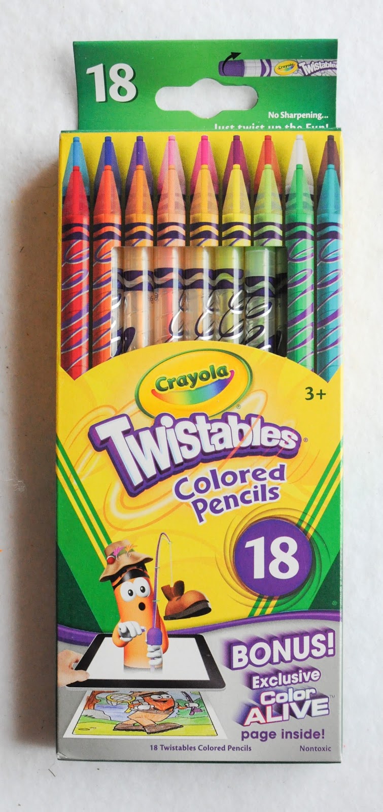 Crayola Twistables Colored Pencils with Color Alive What's Inside the