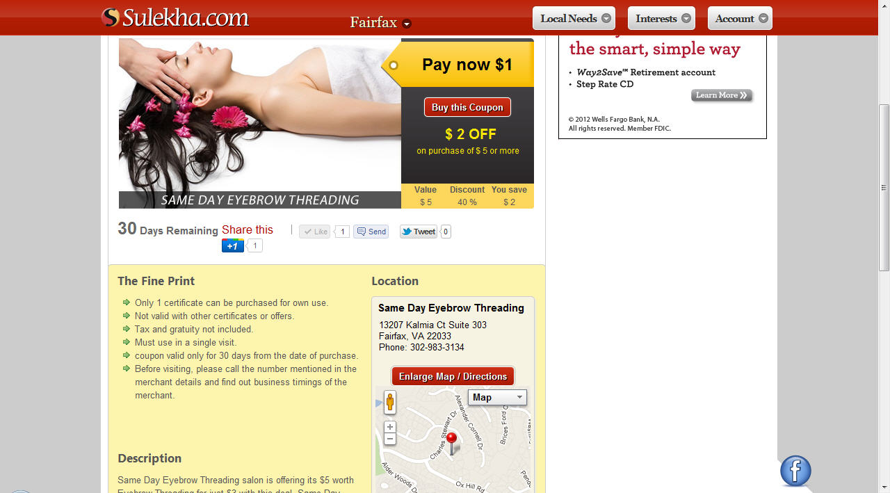 Eyebrow Threading in Fairfax VA Price List