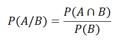 probabilidad condicionada fórmula