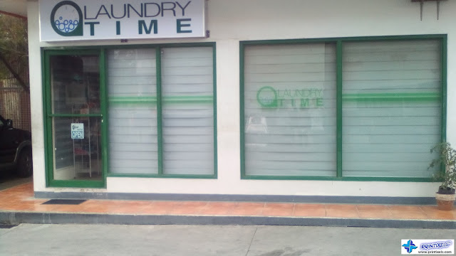 Glass Window Decals - Laundry Time, General Trias, Cavite