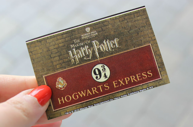 A ticket for the Hogwarts Express at Platform 9 3/4