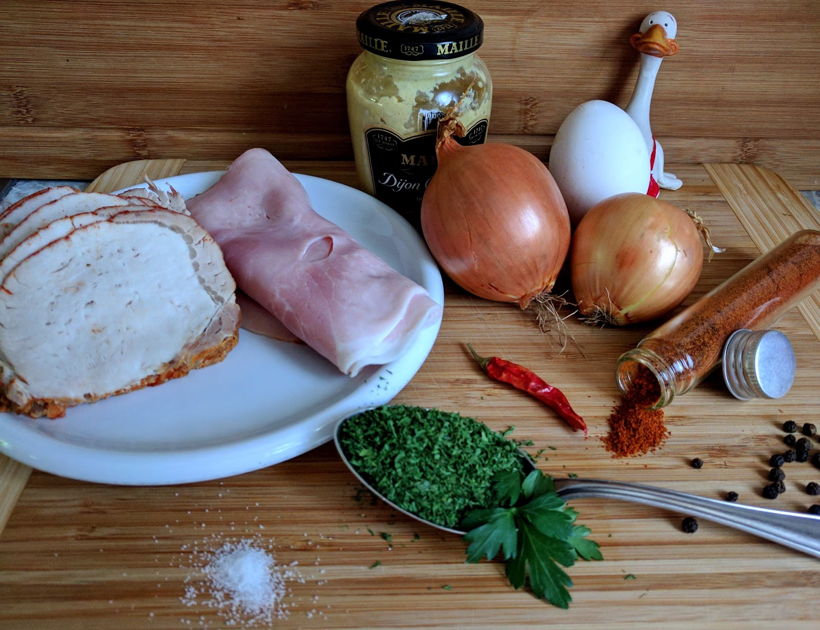 - Pastetchen mit Schinken-Fülle mit Topfenteig/Quarkteig
