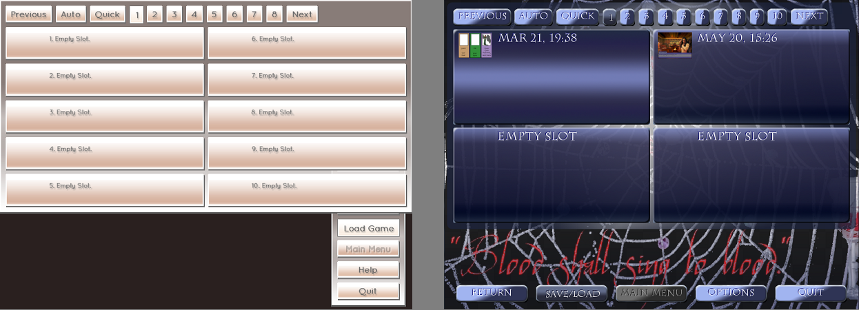 renpy quick menu buttons