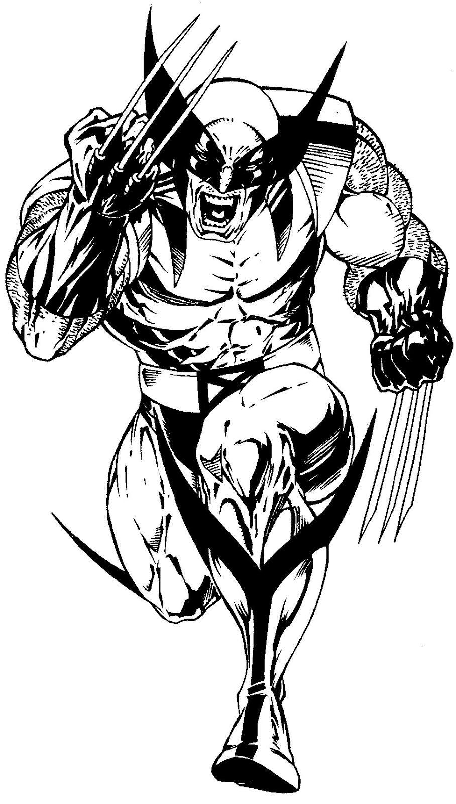 Coloring pages for kids free images: Wolverine Logan free coloring ...